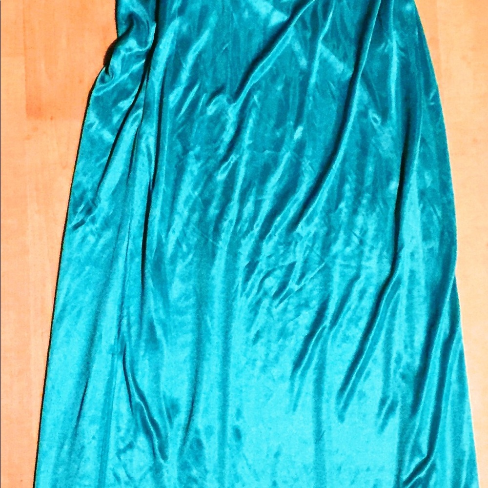 “Prom” style dress.